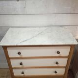 Dresser with marble