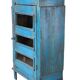 Buffet en teck birman avec patine bleue d'origine