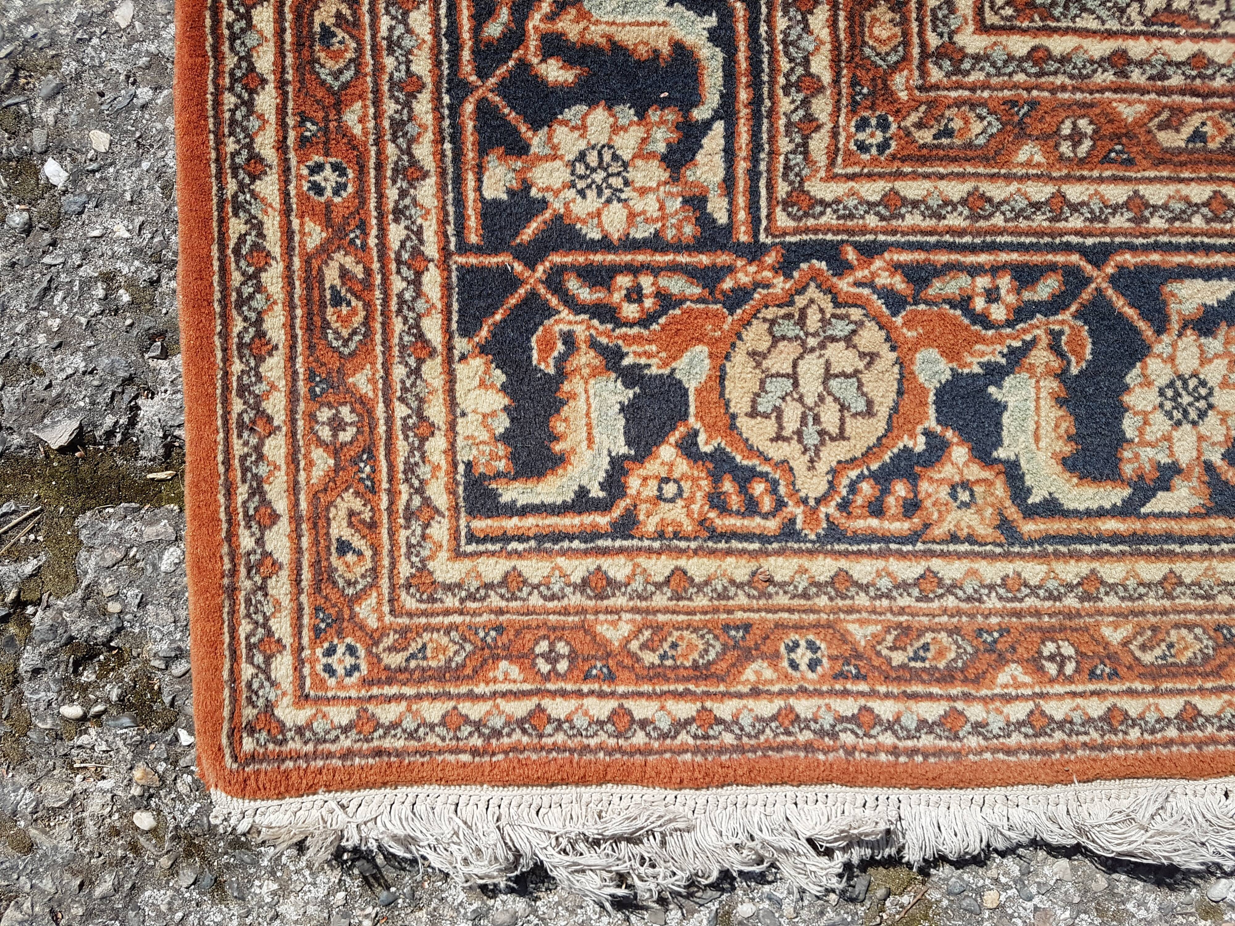 Handmade Persian carpet 219x362cm