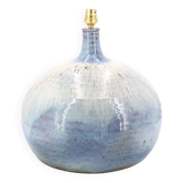 Sky blue ceramic lamp by Alain Magne, La Borne