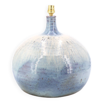 Sky blue ceramic lamp by Alain Magne, La Borne.