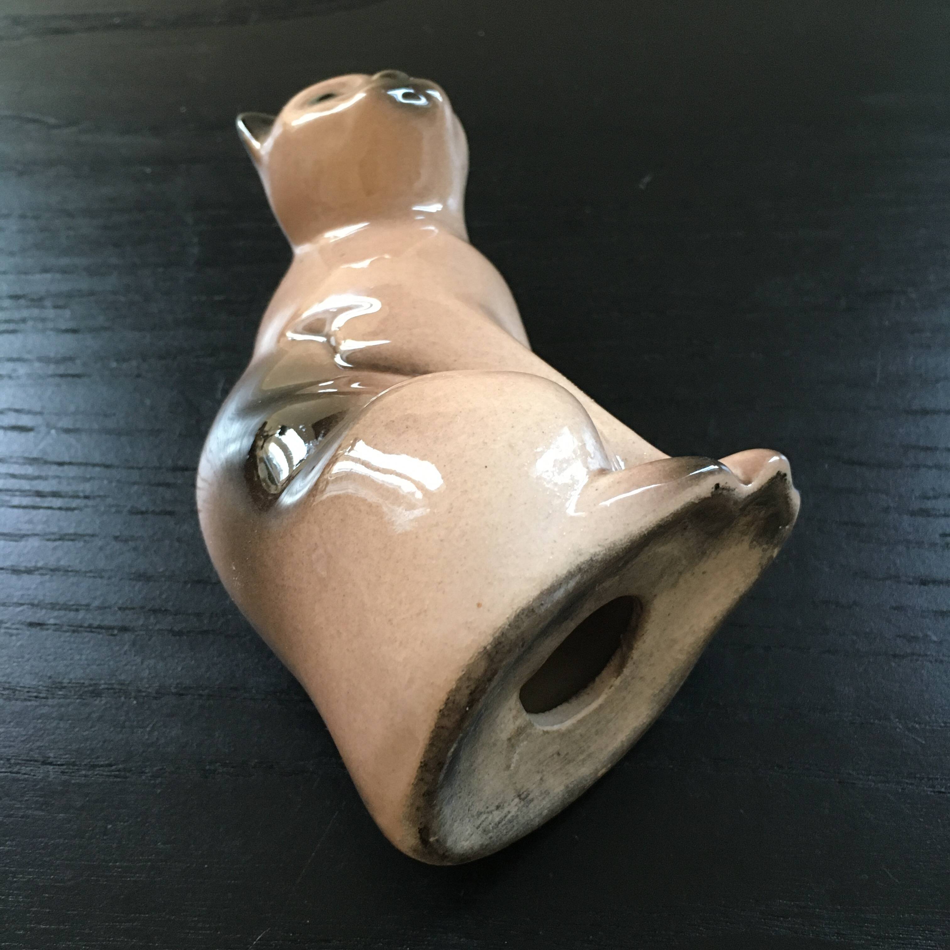 Antique ceramic cat
