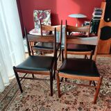 4 Scandinavian chairs in Rio rosewood