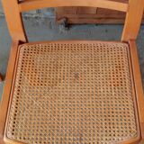 Pair of Baumann caned chairs, 70s/80s