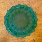 Cendrier Ancien LUMINARC Verre Moulé Vert Vintage