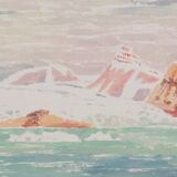 Camille COMBE: The glaciers of Spitsbergen, Original signed monotype