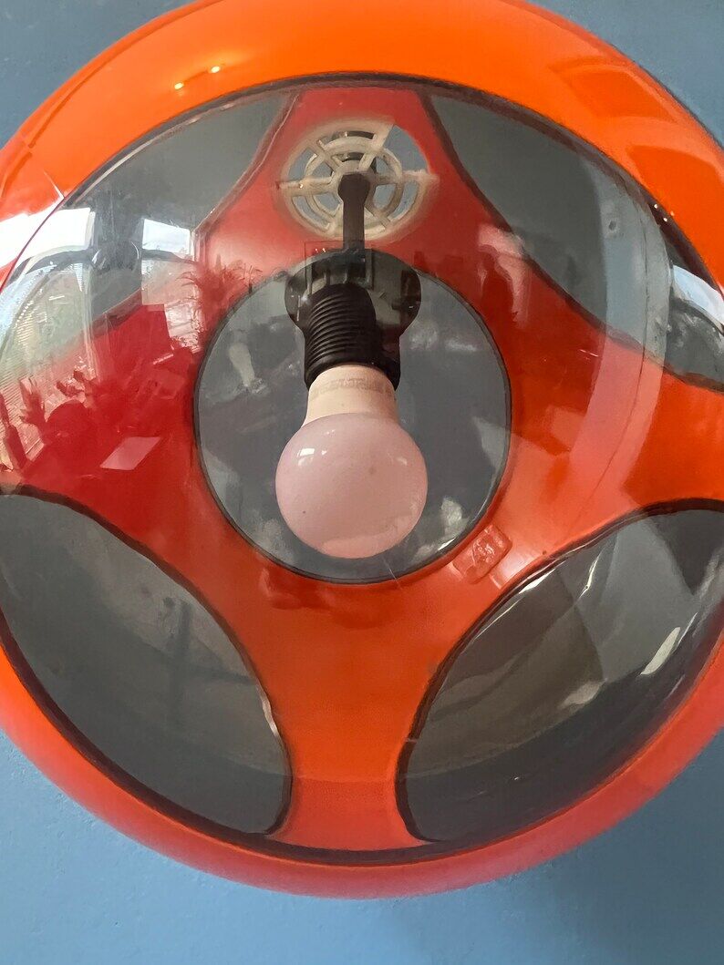 Orange suspension 'Bug Eye' space age