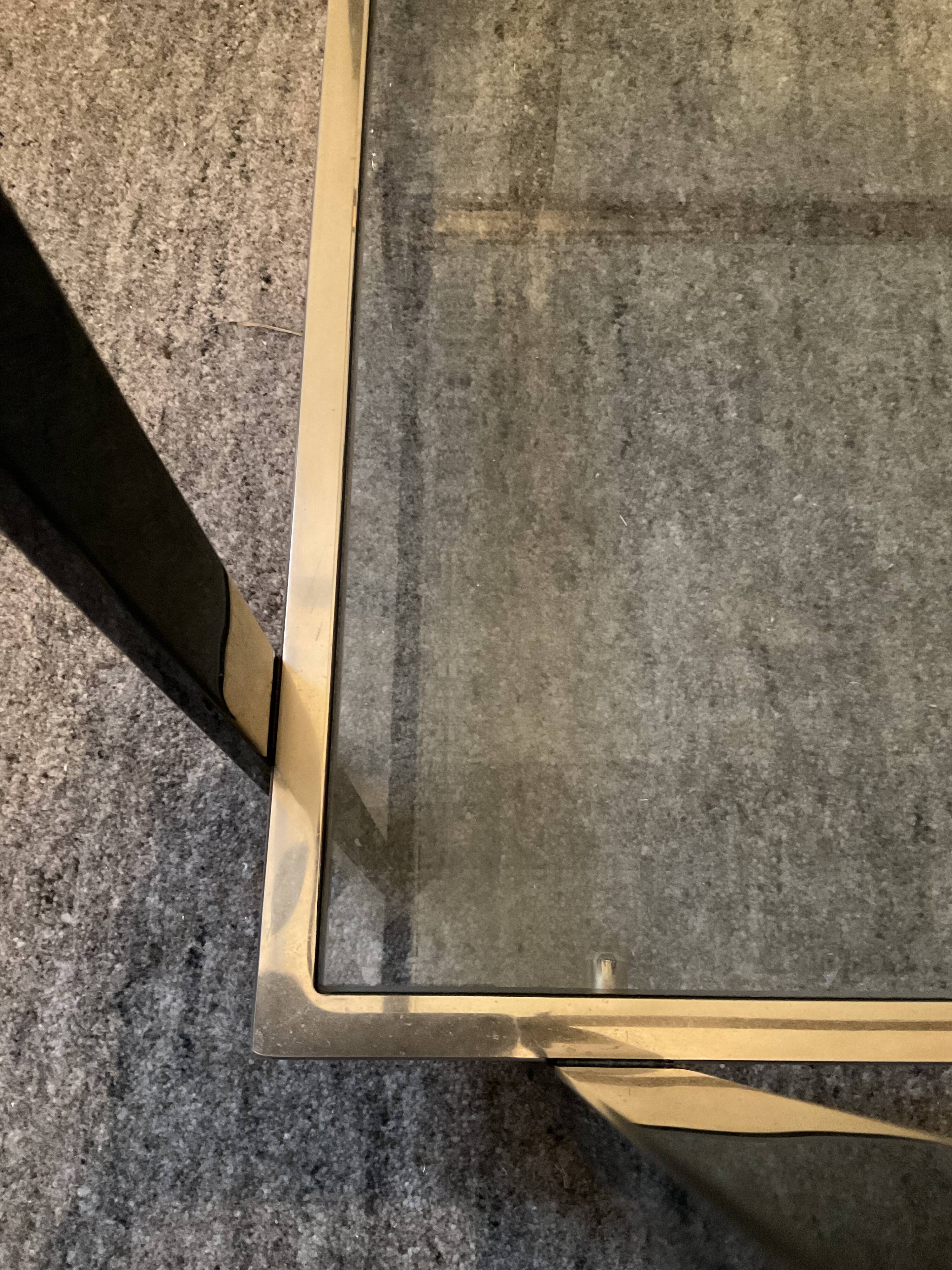 Belgo Chrom Hollywood Regency Coffee Table of the 70s