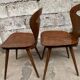 Series of 4 baumann chairs vintage rustic ant from the 1960s