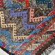 Tapis kilim vintage multicolore à motifs zigzag géométriques, 184x274 cm