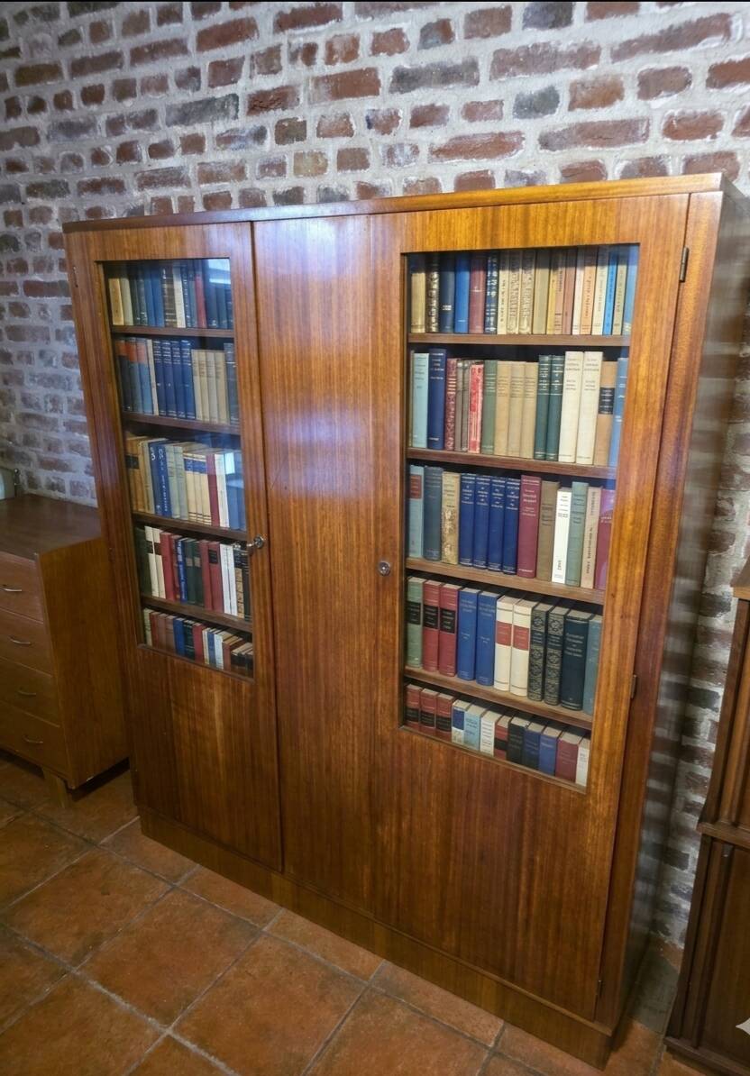 Art Deco mahogany library from the 1930s.