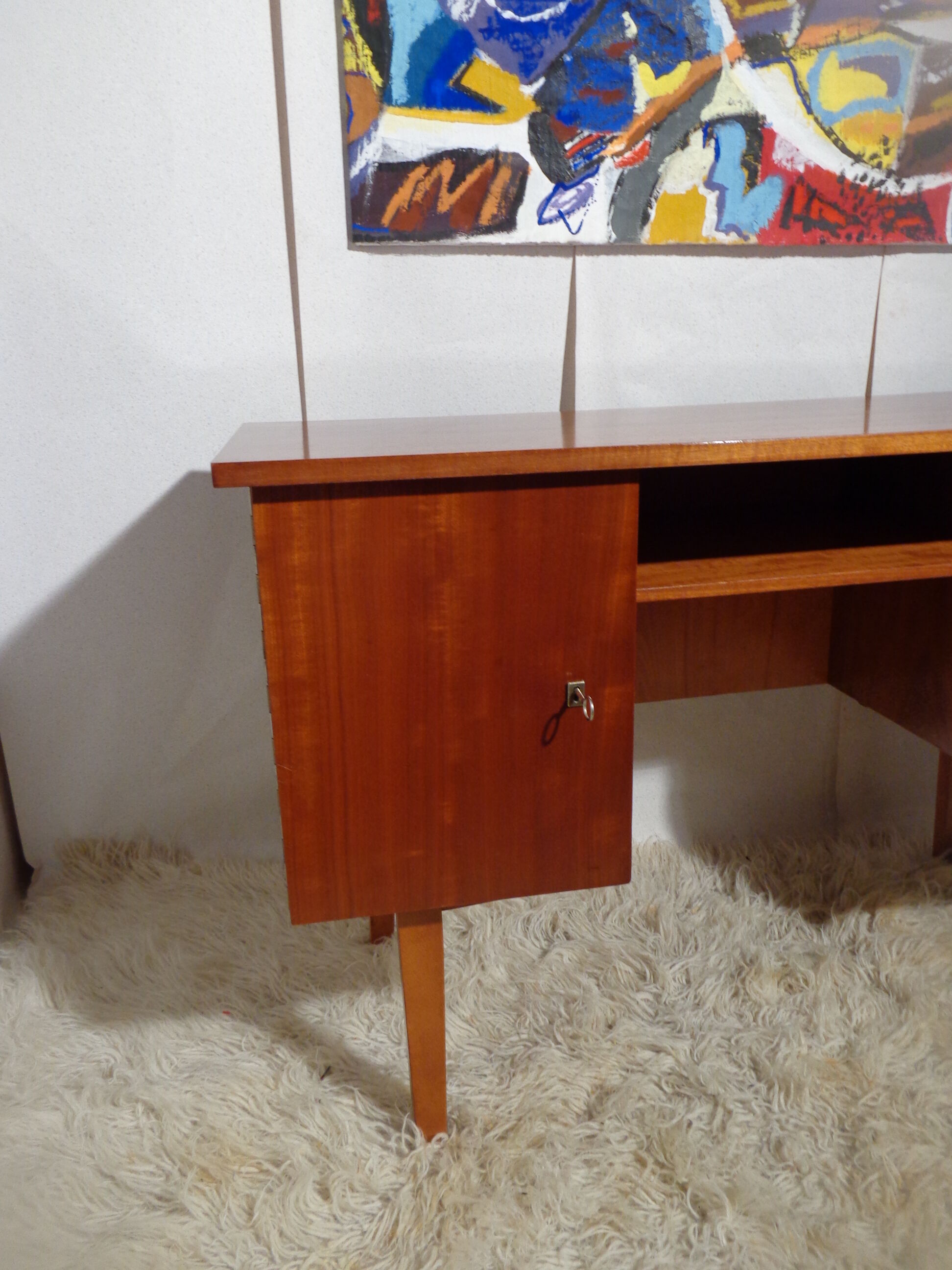 Vintage office of the 60s golden oak