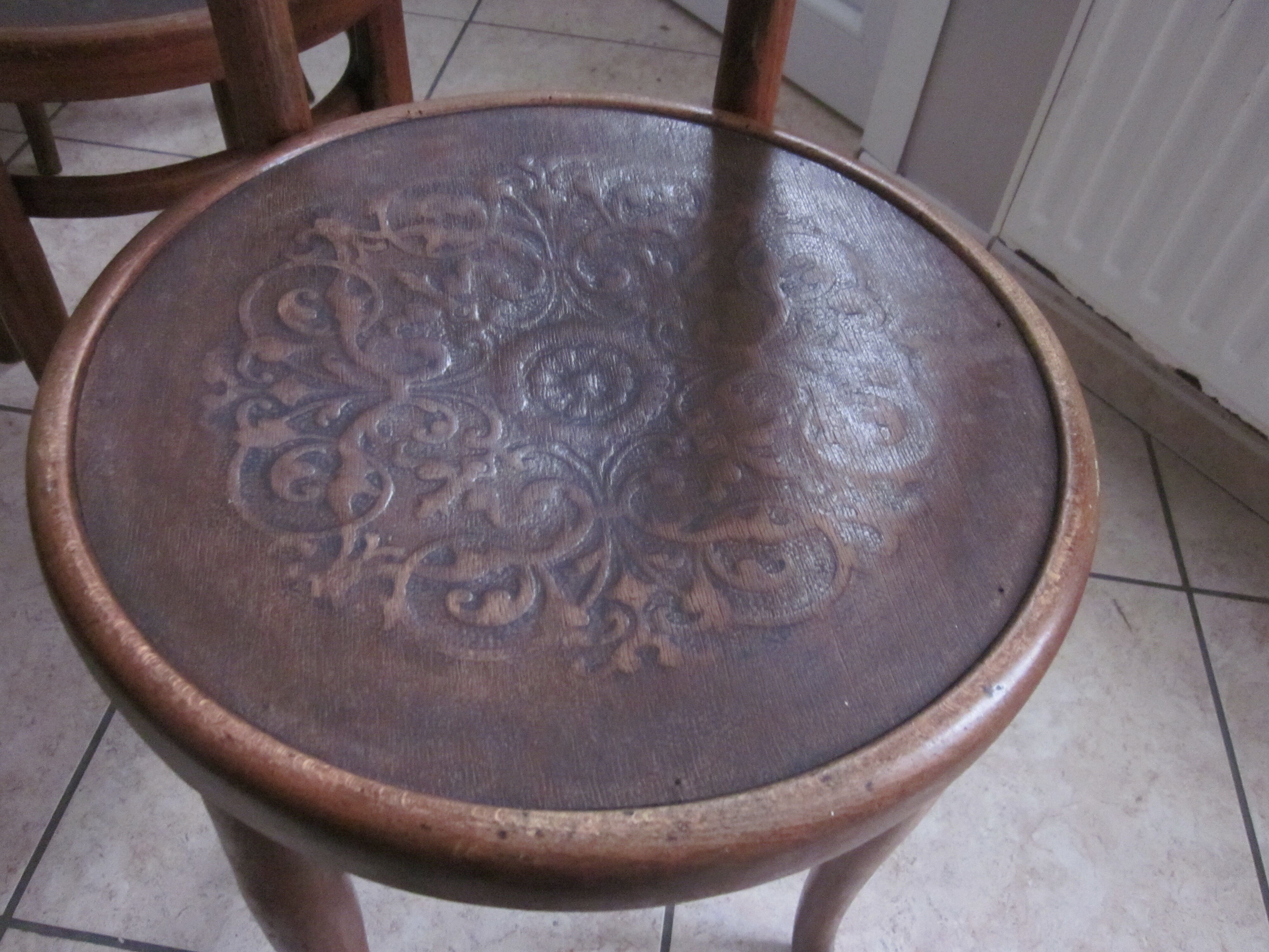 Set of 5 bistro chairs from the 30s