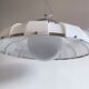 White ABS and glass pendant light by Guzzini for Meblo, Slovenia, c.1970