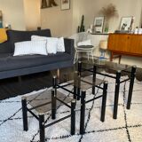 Nesting tables by Yves Boutboul, designer from the 70s