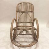 Rattan Rocking Chair by Nohe Noordwolde