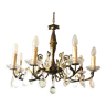 Chandelier with 8 lights 60, " Hollywood Regency "
