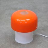 Rare Orange Mushroom Table Lamp by Luigi Massoni for Guzzini, 1970s
