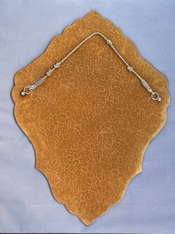 Mirror eventful shape bisauté carved chiseled Venetian mirror of Venice XXth