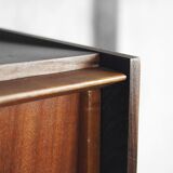 Rockabilly Modern Teak Buffet with Pattern, 1950s