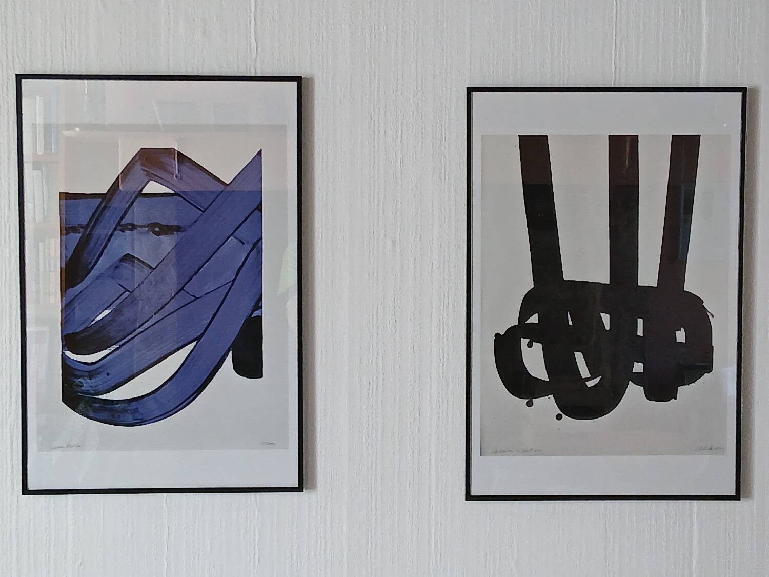 Pierre soulages after two works