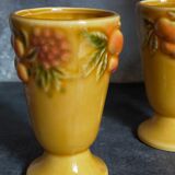 Five slurry mugs with vintage summer fruit