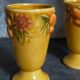 Five slurry mugs with vintage summer fruit