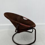 Vintage Suede Ball Chair by Lusch & Co., 1970s