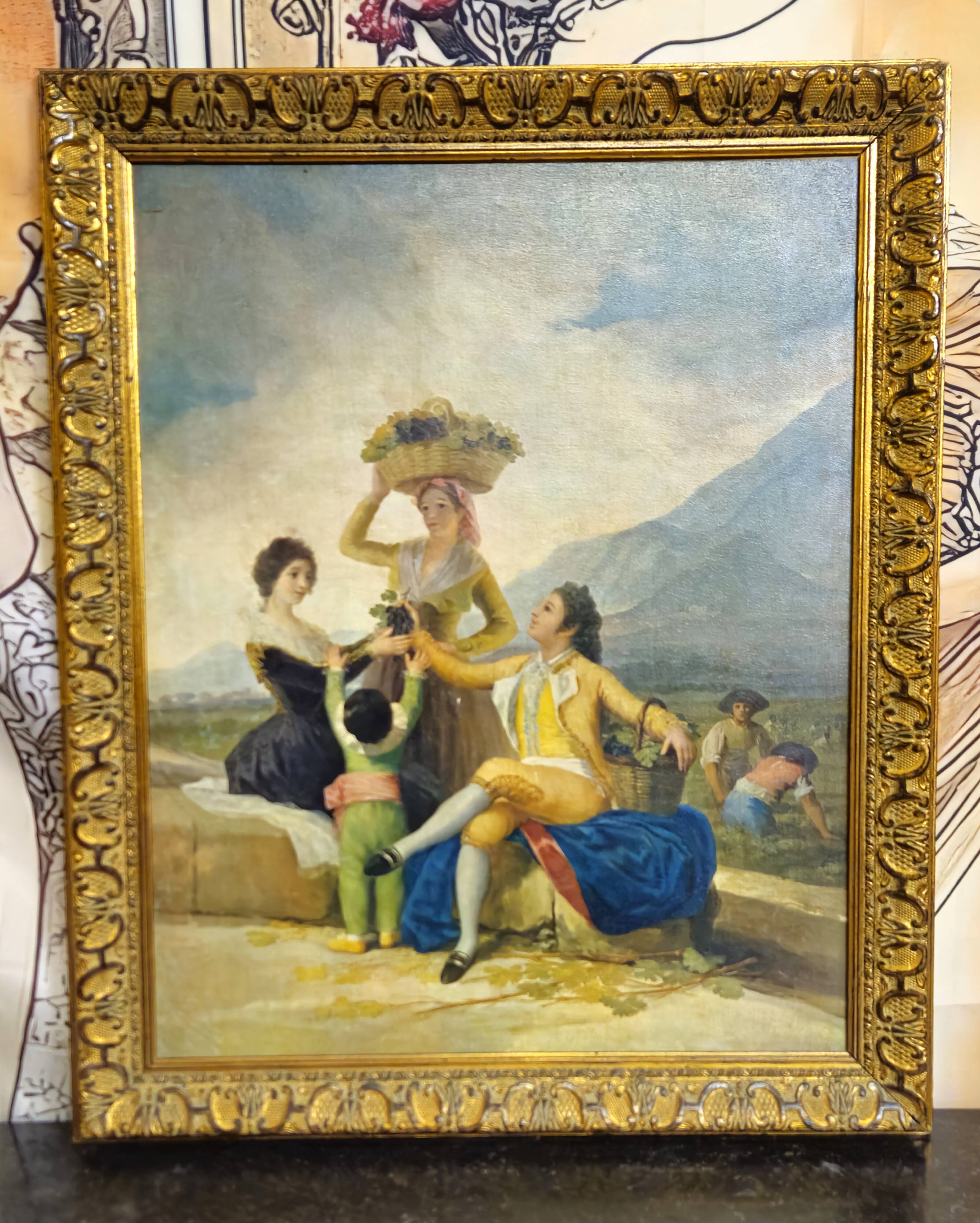 Gallant Scene in the Taste of the 18th Century – Oil on Panel - Italian School