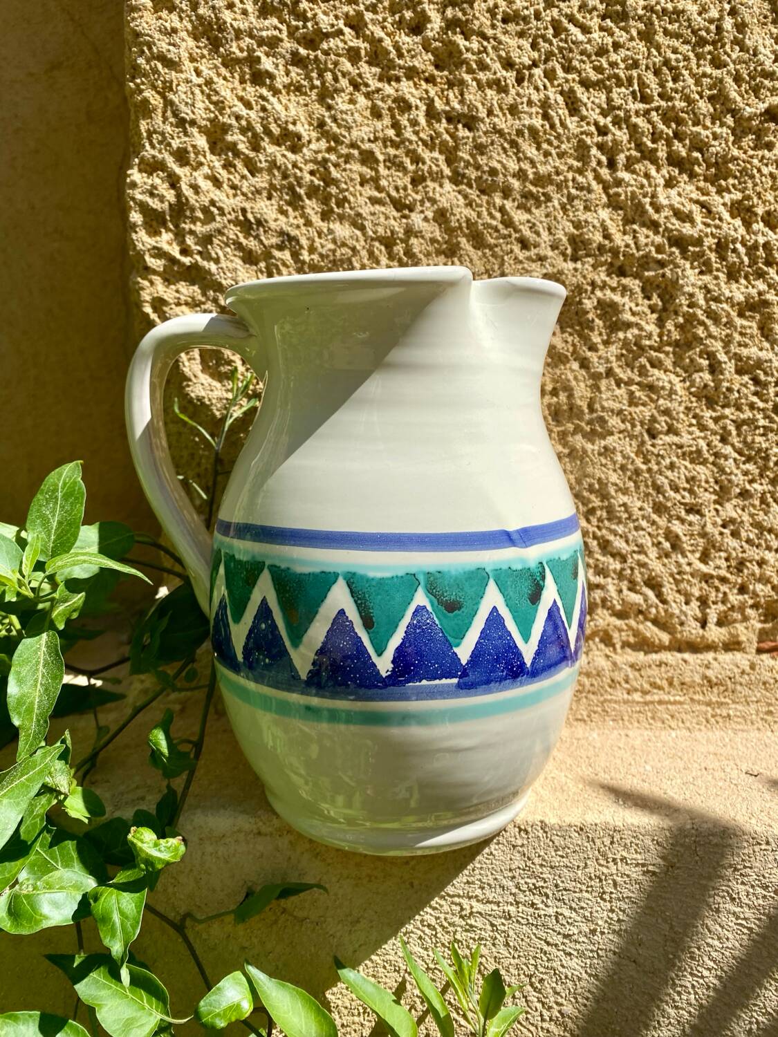 80s Italian Ceramic Pitcher