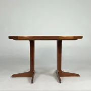 Danish teak dining table round vintage mid-century design VV Mobler