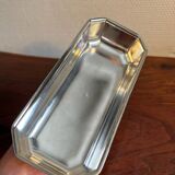 Silver-plated butter dish