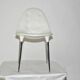 Chaise Caprice en cuir blanc Philippe Starck pour Cassina