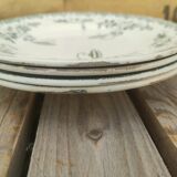 4 plates Terre de Fer Saint Amand Modern Style