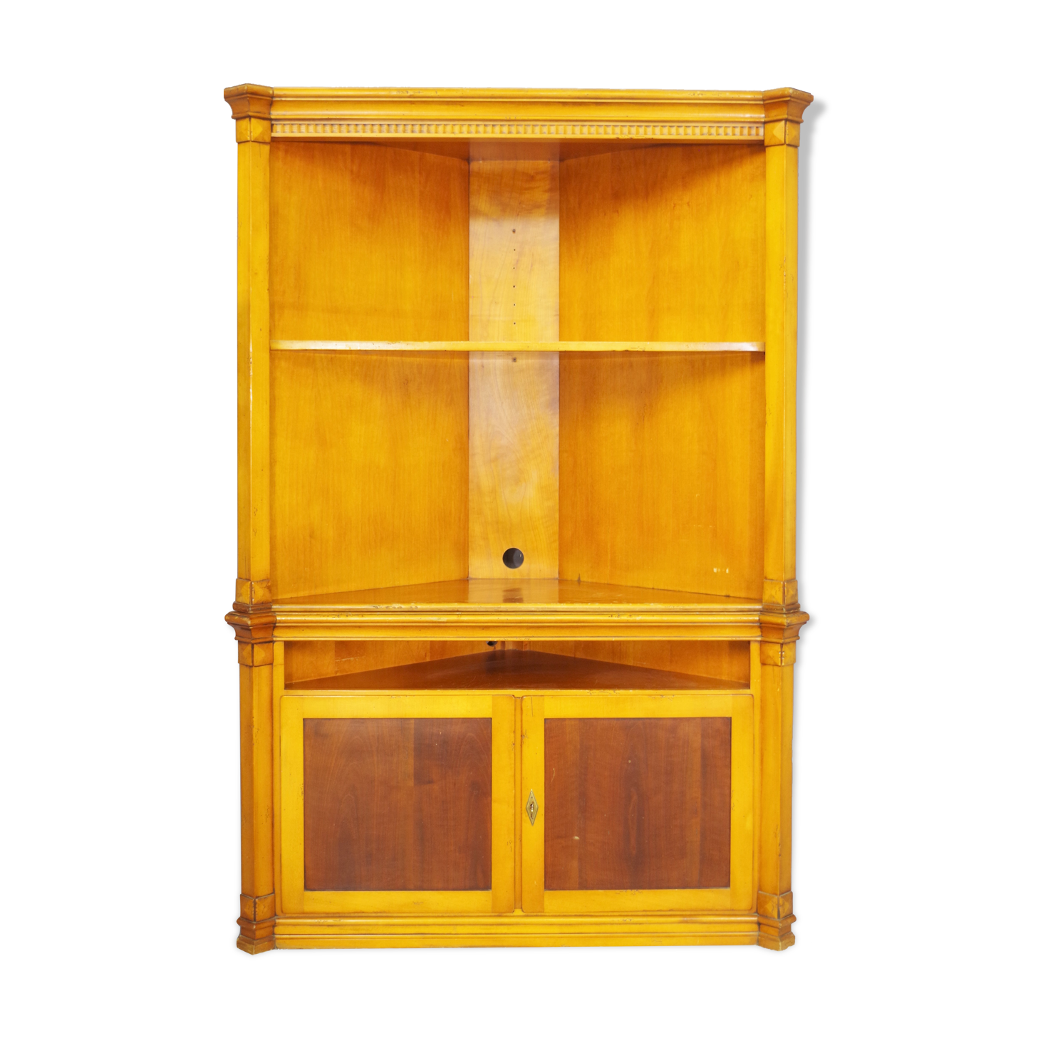 Corner beech furniture from the 1980s