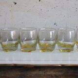 6 verres à shooter / liqueur jaunes