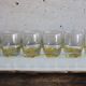 6 yellow shooter glasses / liquor
