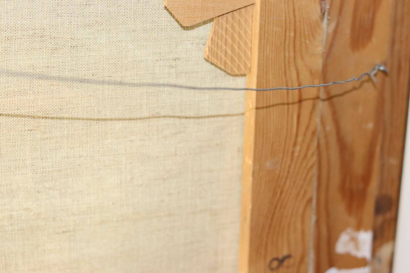 Original Swedish oil painting on canvas from the mid-century "Still Life with Bowl of Fruit" by Eric Lundgren -