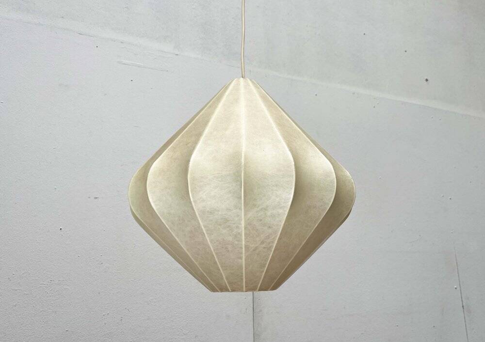 Mid-Century Modern Suspension Cocoon by Friedel Wauer for Goldkant Leuchten, Germany, 1960s