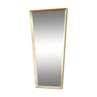 Golden and vintage silver mirror 1960s - 81x40cm