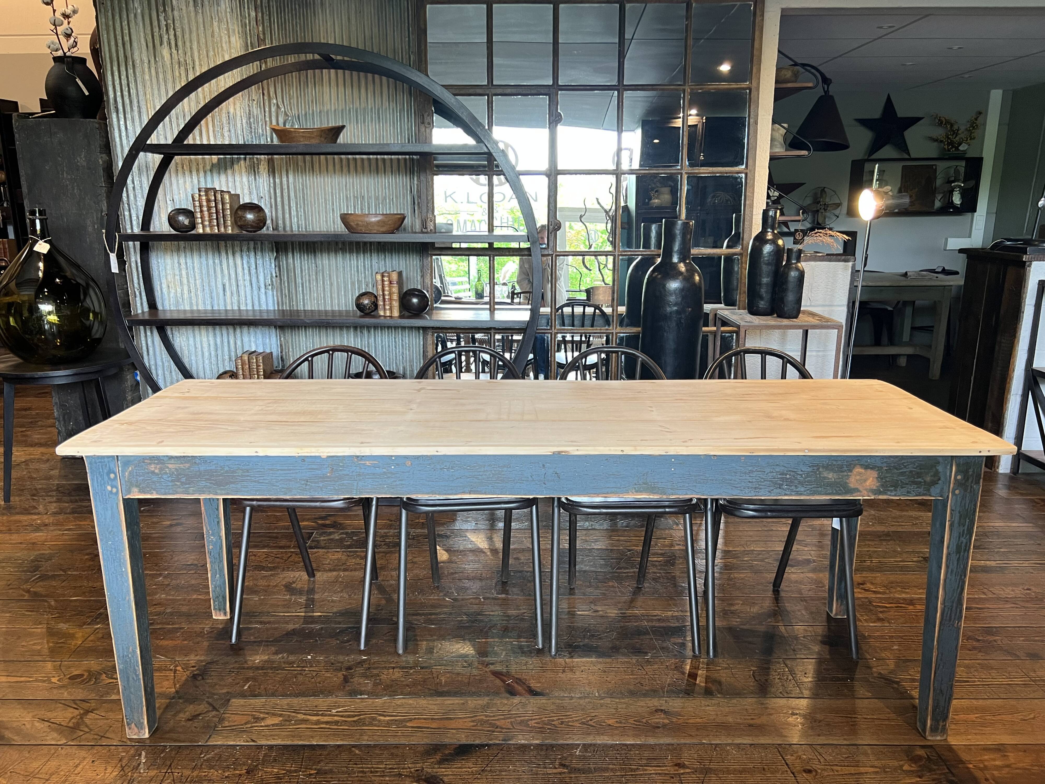 Patinated dining table