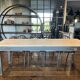 Patinated dining table