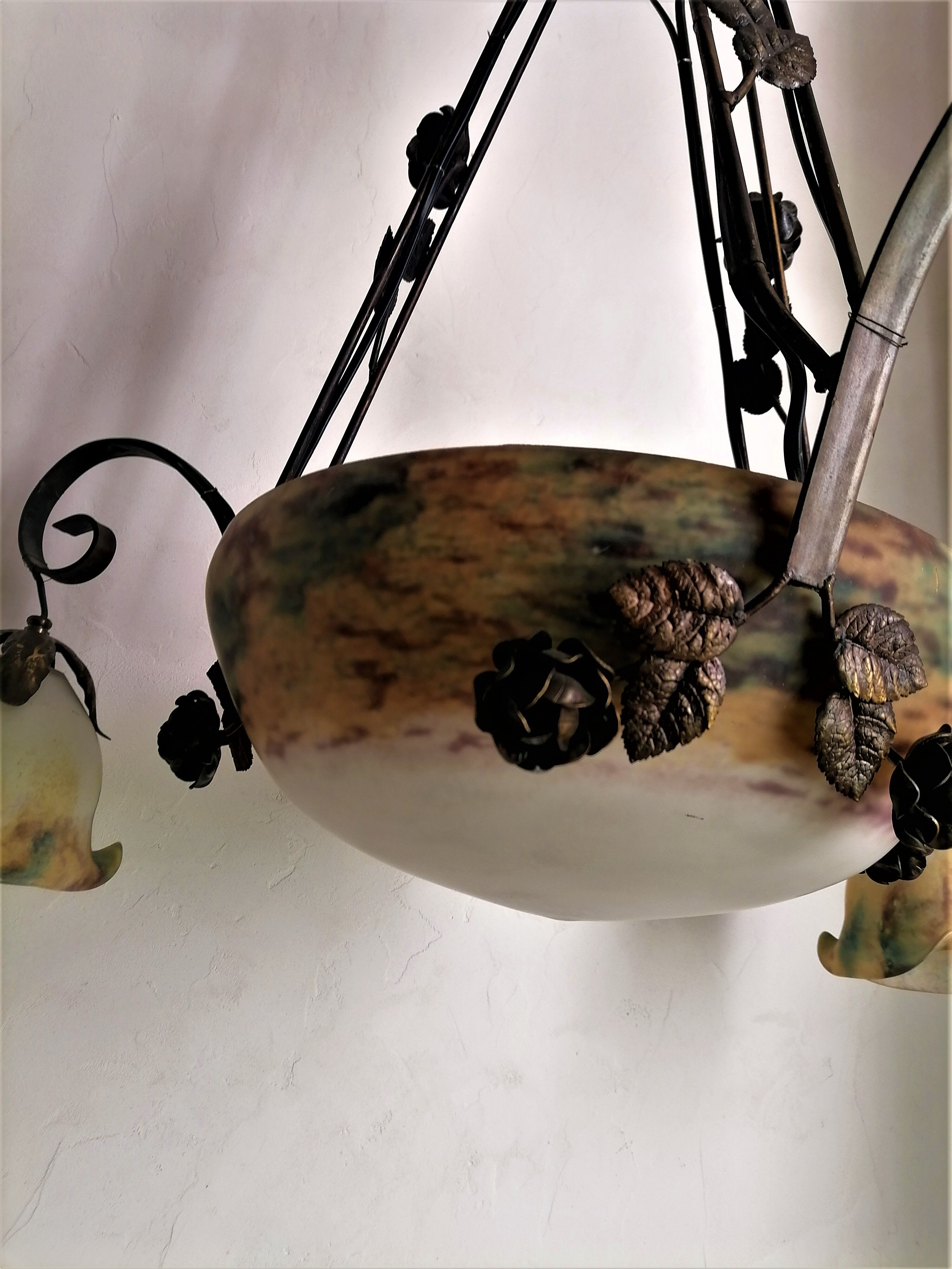 Chandelier, art deco