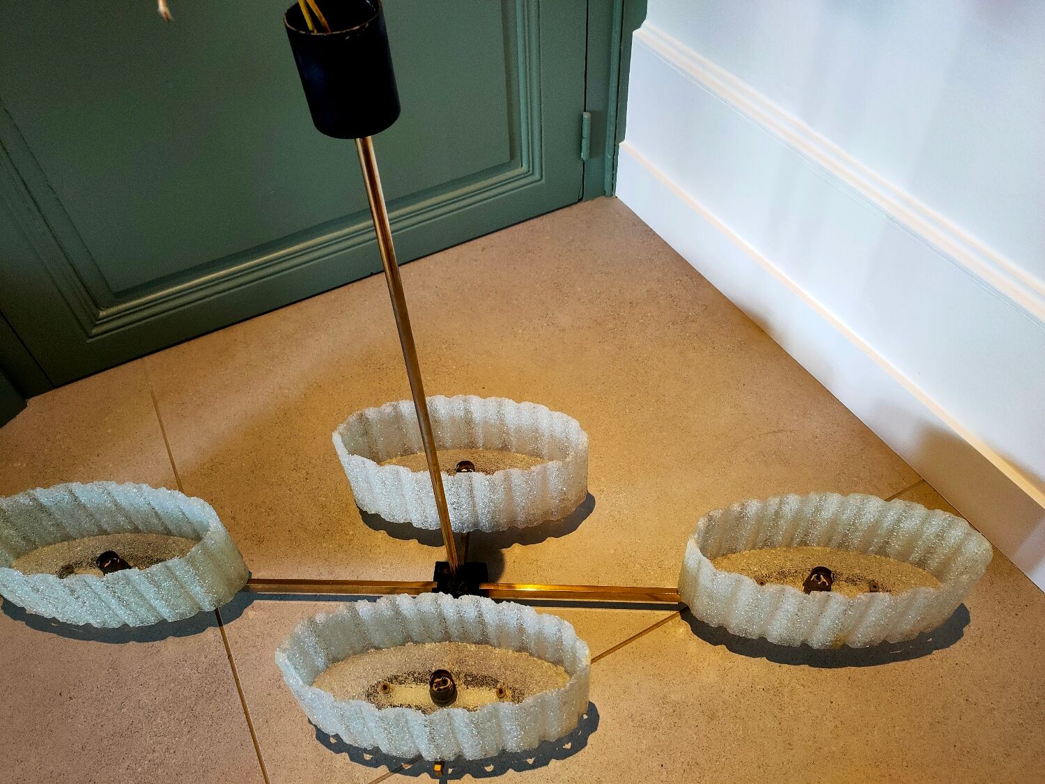 Arlus house chandelier 1950 vintage