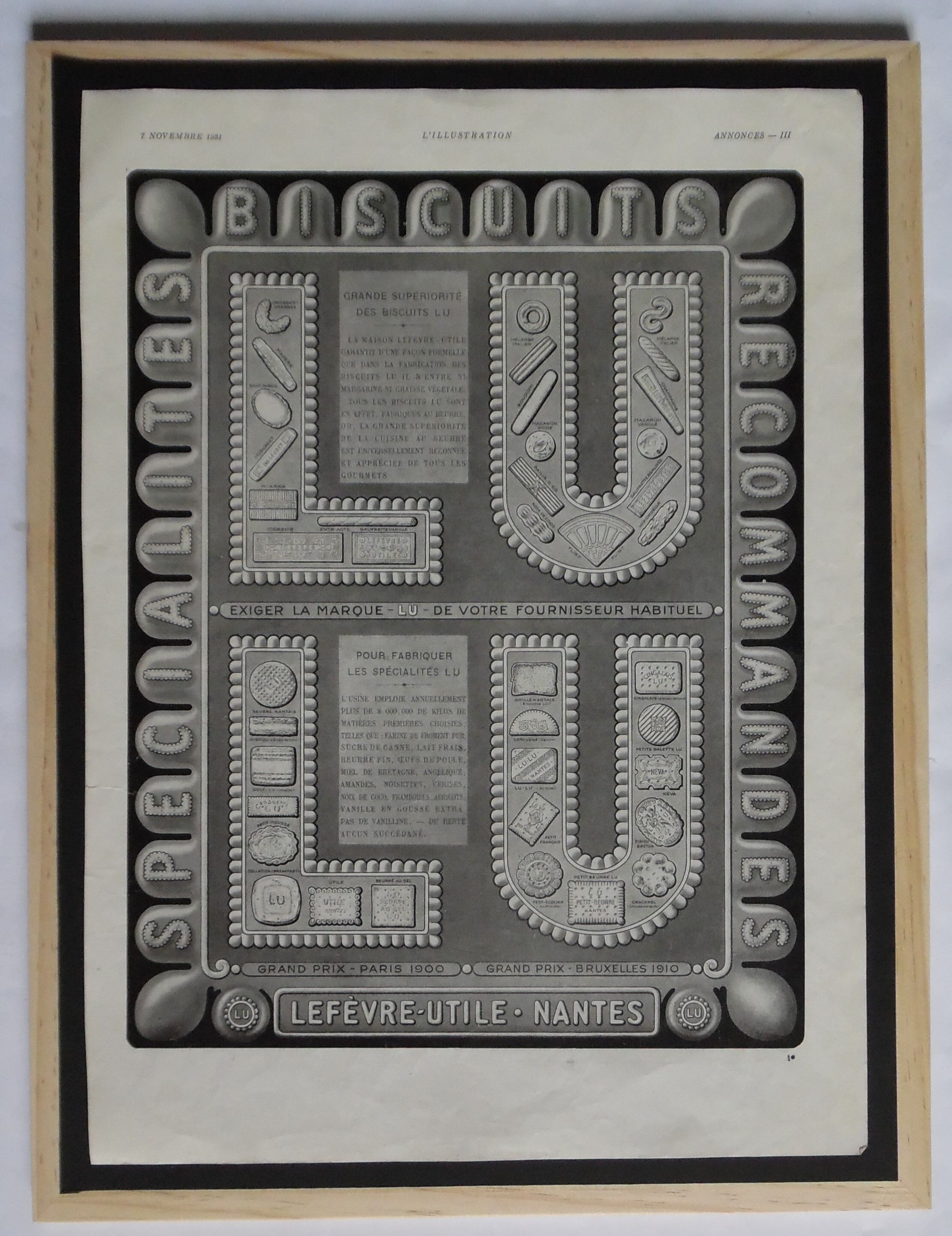 Advertising "LU" 1933