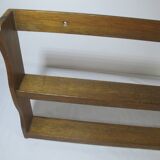 vintage oak wall spice rack