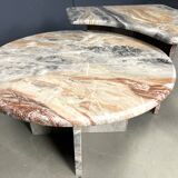 Marble coffee table set, 1970s