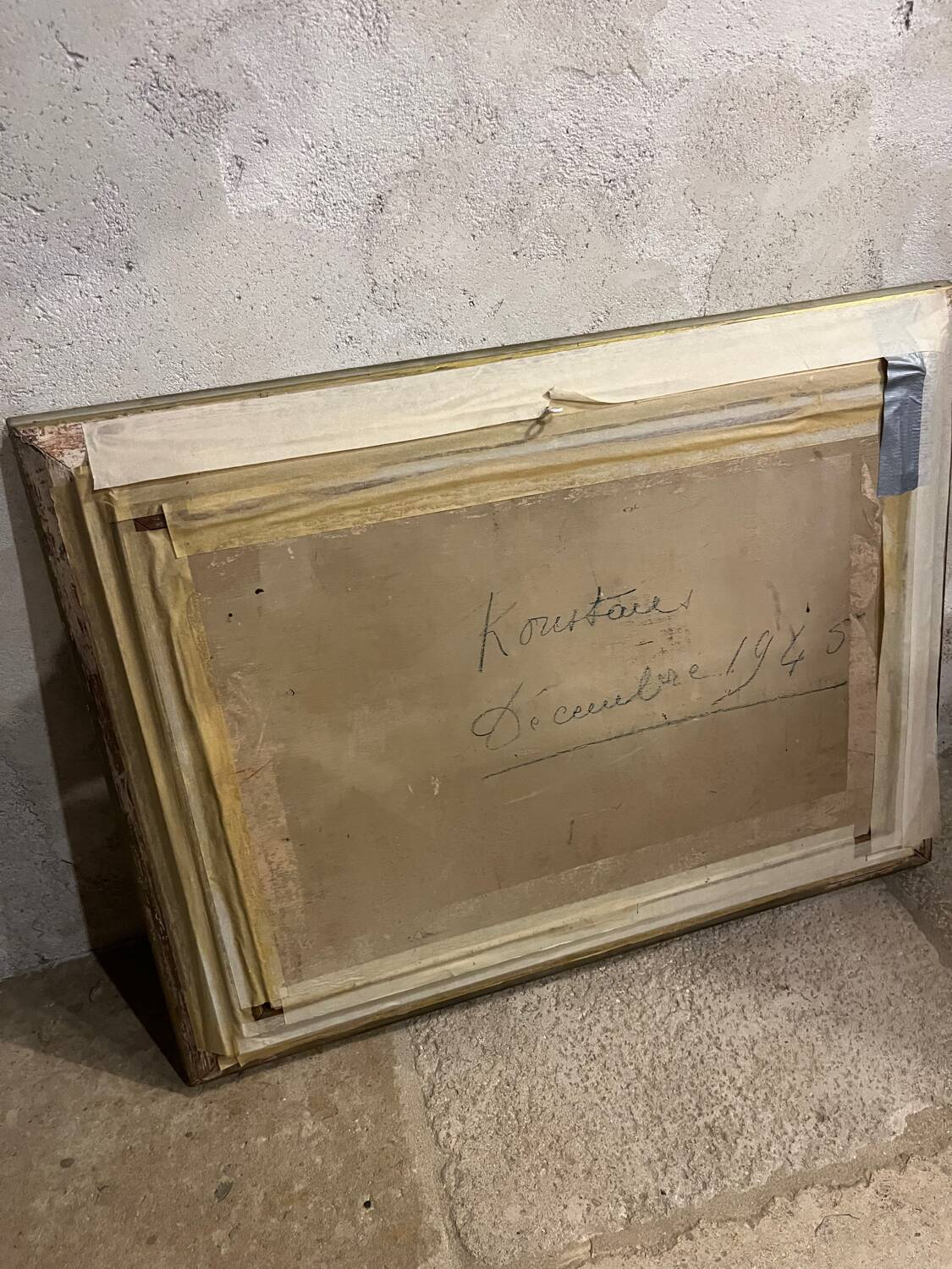 Old painting, early 20th century, landscape