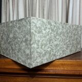 Mahogany and leather cardboard box