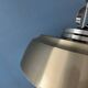 Mid-Century aluminium pendant with orange lacquer